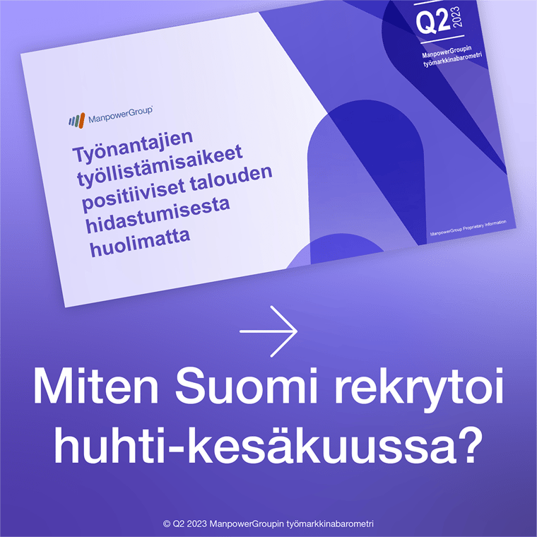 Työmarkkinabarometri 2023 Q2 | ManpowerGroup