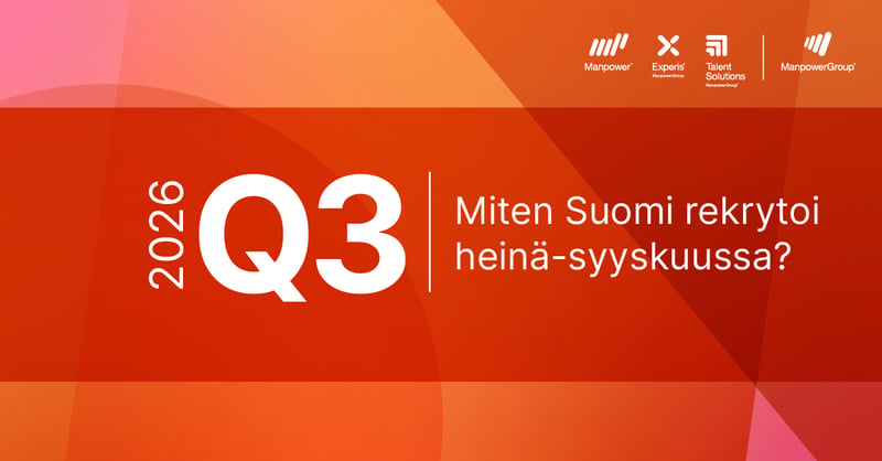 Rekrytointinäkymät viilenevät - Suomi jää 16 pistettä globaalista keskiarvosta