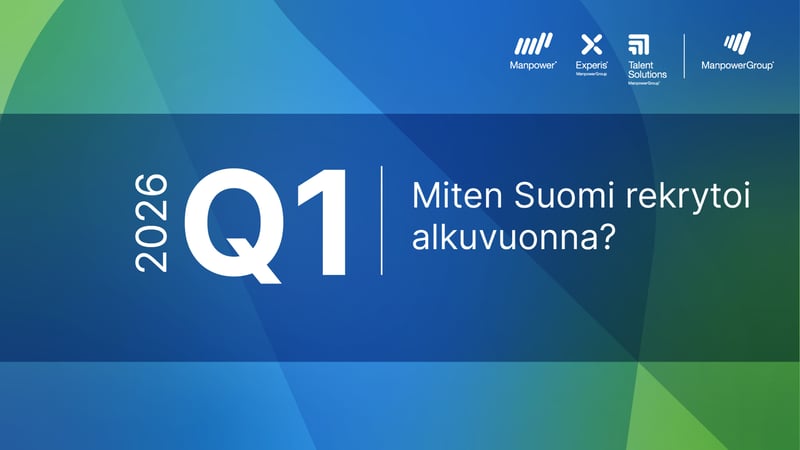 Työllistämisnäkymät heikkenevät entisestään alkuvuonna – Suomi jää globaalissa vertailussa häntäpäähän