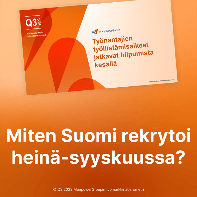 Työmarkkinabarometri 2023 Q3 | ManpowerGroup