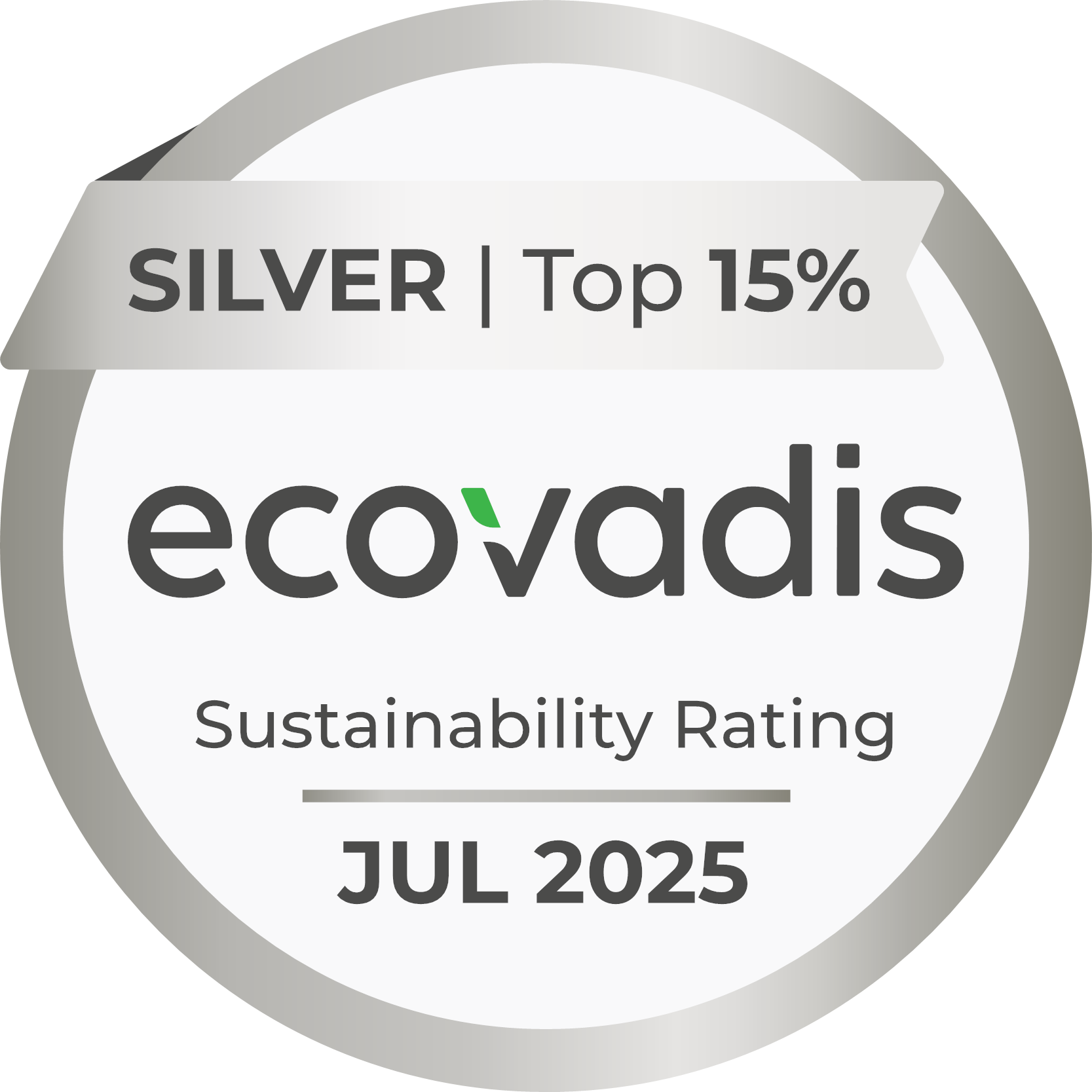 Ecovadis silver medal 2025