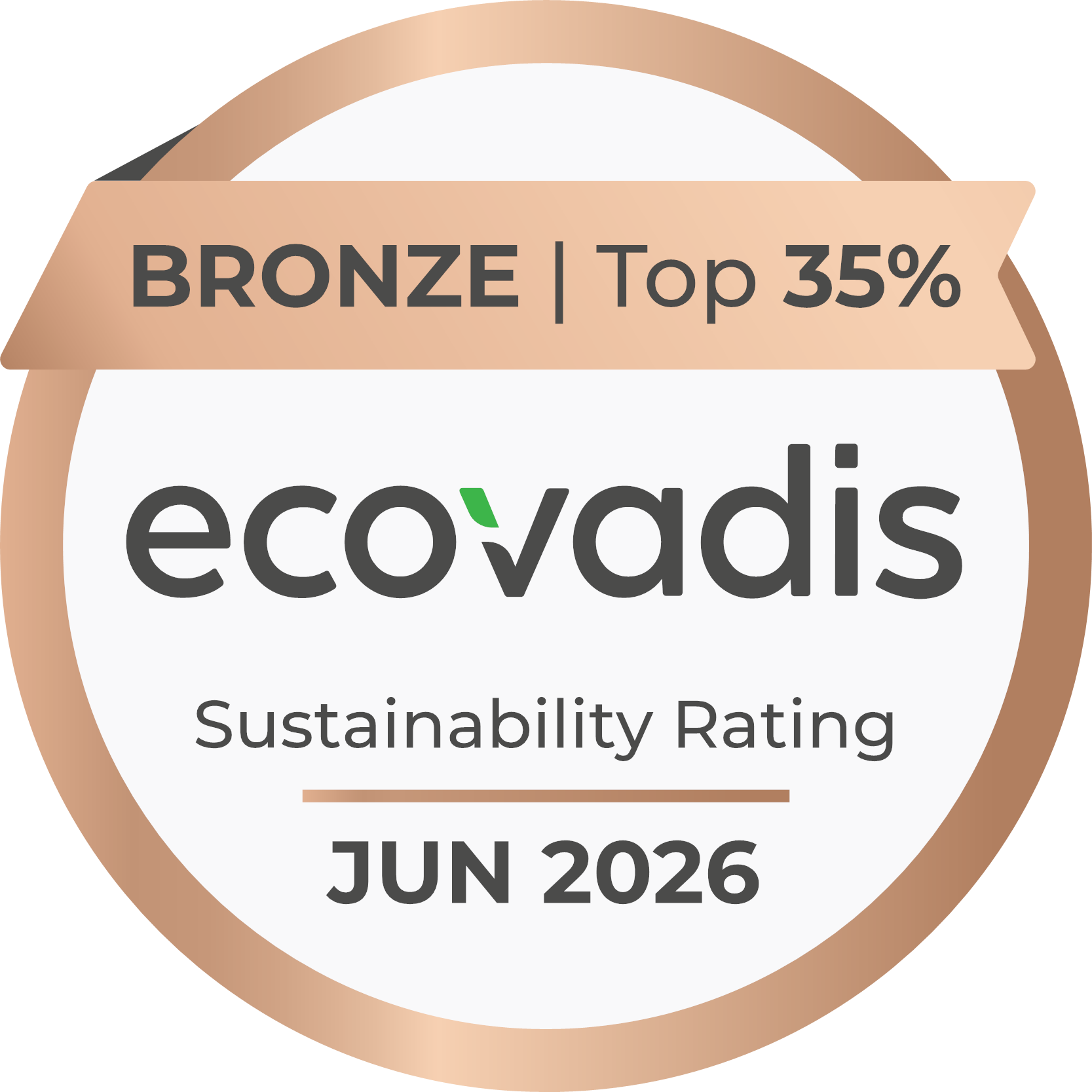 EcoVadis-mitali-pronssi-Top 35 %-Pronssi